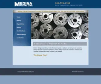 Medinaplating.com(Medina Plating Corp) Screenshot