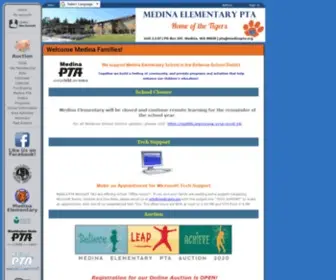 Medinapta.org(Medina Elementary PTA) Screenshot
