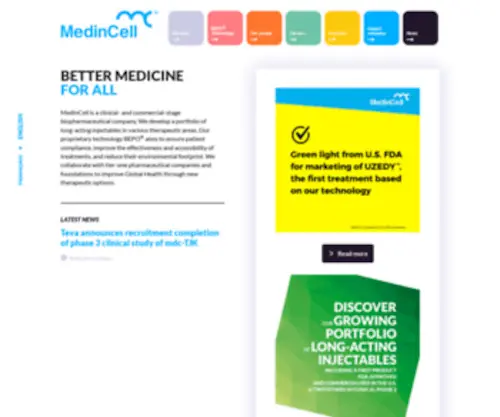Medincell.com(Value innovation) Screenshot