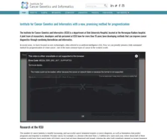 Medinfo.net(Institute for Cancer Genetics and Informatics) Screenshot