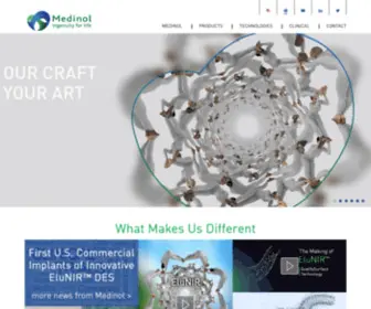 Medinol.com(Home Page) Screenshot