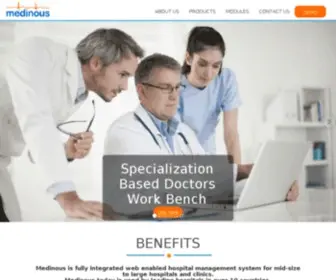 Medinous.com(Medinous hospital management system) Screenshot