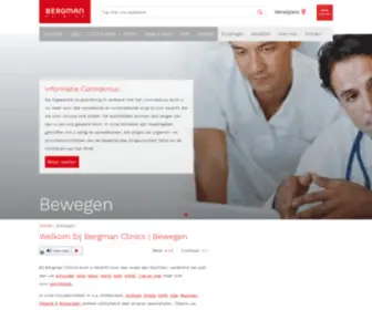 Medinova.com(Welkom bij Bergman Clinics) Screenshot