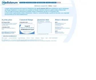 Mediolanum.com(Mediolanum S.p.A) Screenshot