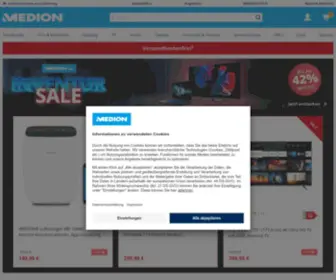 Medion.com(ERAZER PC's & laptops) Screenshot