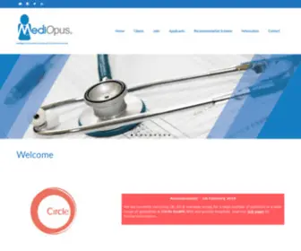 Mediopus.com(MediOpus, an innovative start-up changing healthcare recruitment through smart technology) Screenshot