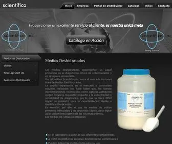 Mediosdecultivodeshidratados.com(Medios Deshidratados Scientifica) Screenshot