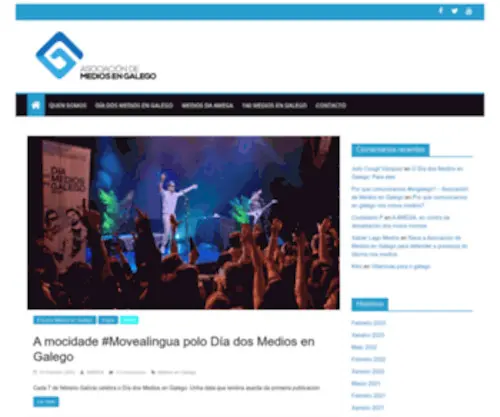 Mediosengalego.gal(Asociación de Medios en Galego) Screenshot
