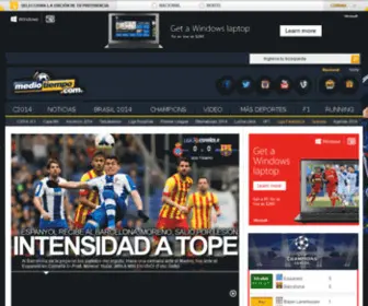Mediotiempo.net(Medio Tiempo la Casa del Futbol) Screenshot