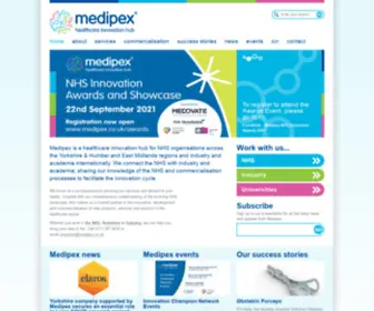 Medipex.co.uk(Medipex Healthcare Innovation Hub) Screenshot