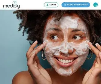 Mediply.com(Affordable prescription skincare treatment) Screenshot