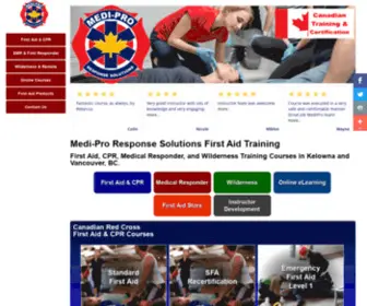 Mediprofirstaid.com(First Aid Courses in Kelowna and Vancouver) Screenshot