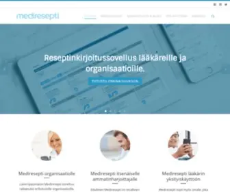 Mediresepti.fi(Kirjoita reseptejä helposti ja tietoturvallisesti) Screenshot