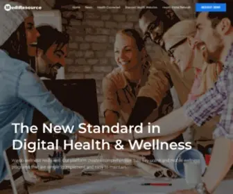 Mediresource.com(MediResource The New Standard in Digital Health & Wellness) Screenshot
