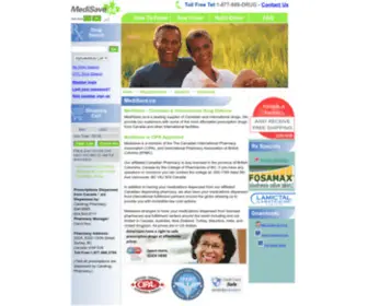 Medisave.com(Canada Pharmacy) Screenshot