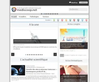 Mediscoop.net(Le site de la Médecine Générale) Screenshot