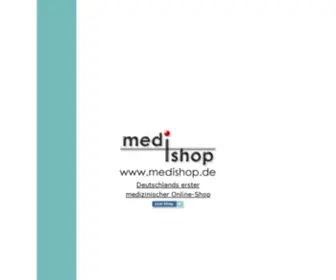 Medishop.de(Deutschlands erster medizinischer Online) Screenshot