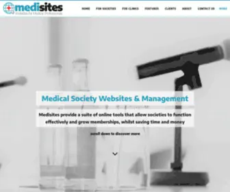 Medisites.co.uk(Websites for Medical Professionals) Screenshot