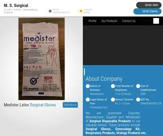 Medistersurgical.com(M. S. Surgical) Screenshot