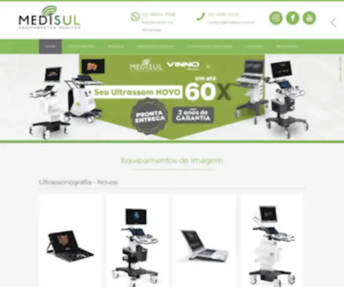 Medisul.com.br(Equipamentos Médicos e Assistência Técnica) Screenshot