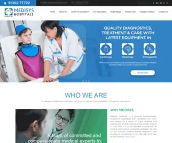 Medisyshospitals.com(Multi speciality hospital in hyderabad) Screenshot