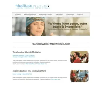 Meditateinchicago.org(Meditate in Chicago) Screenshot