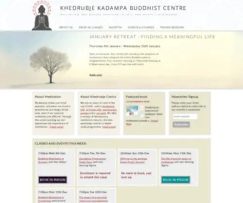 Meditateinhull.org.uk(Khedrubje Buddhist Meditation Centre) Screenshot