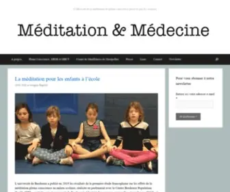 Meditation-Medecine.fr(Méditation & Médecine) Screenshot