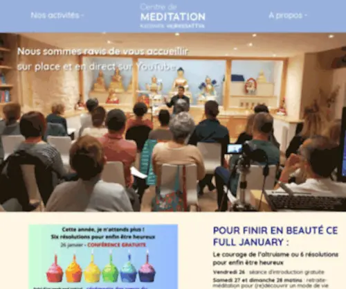 Meditation-Montpellier.org(Centre de Méditation Kadampa Montpellier) Screenshot