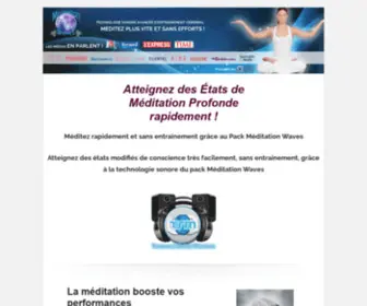 Meditation-Waves.com(Secrets Méditation Profonde) Screenshot