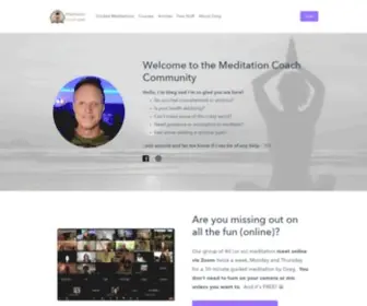 Meditationcoach.com(Guided Meditations and Meditation Courses by Meditation Coach) Screenshot