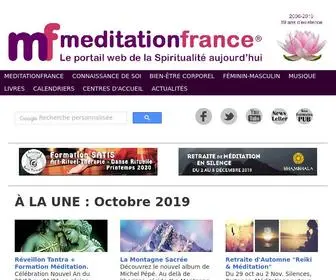 Meditationfrance.com(Méditation) Screenshot