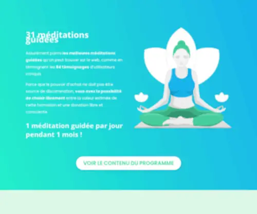 Meditationsguidees.com(31 Méditations Guidées) Screenshot
