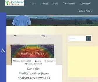 Meditationsources.com(Meditation Sources) Screenshot