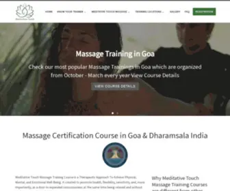 Meditative-Touch.com(Massage Certification Course in India) Screenshot