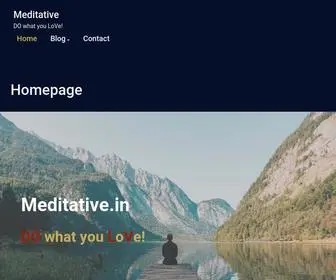 Meditative.in(DO what you LoVe) Screenshot