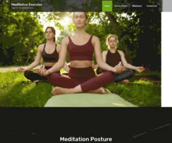 Meditativeexercise.online(Yoga For The Untamed Spirit) Screenshot