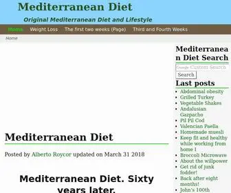 Mediterraneandiet.com(Mediterranean Diet and Lifestyle patterns) Screenshot