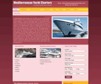 Mediterraneanyachtcharters.com(Mediterranean Luxury Yacht Charter) Screenshot