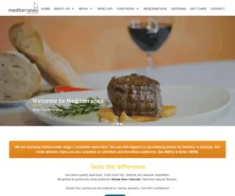 Mediterraneo.com.au(Mediterraneo charcoal restaurant) Screenshot