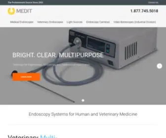 Meditinc.com(Endoscopes for Veterinary and Medical Application by MEDIT) Screenshot
