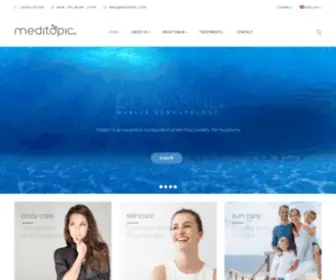 Meditopic.com(Marine dermocosmetic) Screenshot