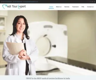 Meditourexperts.com(Medical Tourism in India) Screenshot