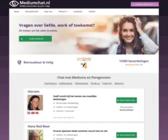 Mediumchat.nl(Top Mediums & Paragnosten Hebben Antwoord) Screenshot