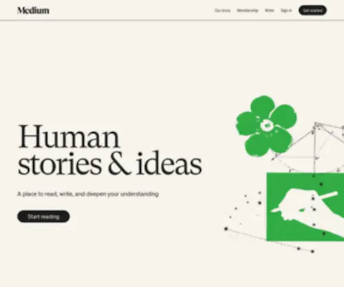 Medium.com(Where good ideas find you) Screenshot