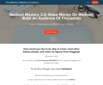 Mediummastery.com(Medium Mastery) Screenshot