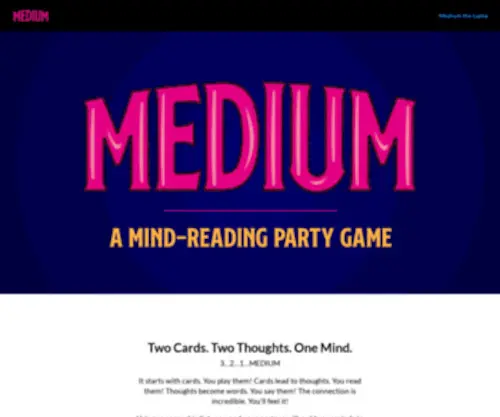 Mediumthegame.com(Mediumthegame) Screenshot