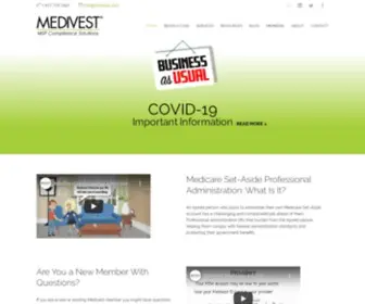 Medivest.com(Medicare Secondary Payer Compliance) Screenshot