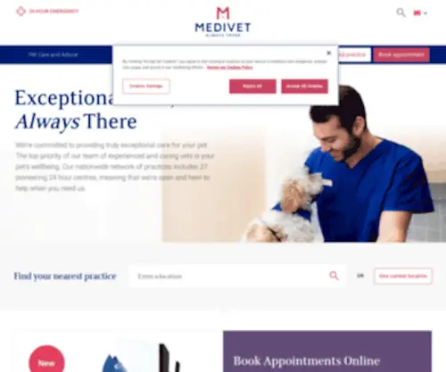 Medivet.co.uk(Medivet) Screenshot