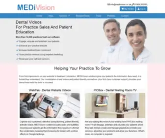 Medivision.co.uk(Dental Videos For Practice Sales And Patient Education) Screenshot